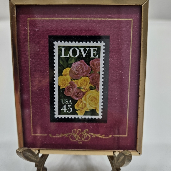 Collectable Framed Love Stamp on Stand - Picture 2 of 11
